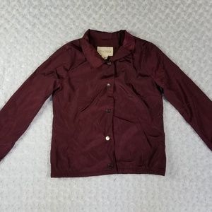 Sky & Sparrow Tilly's Burgundy Coaches Jacket Sz L
